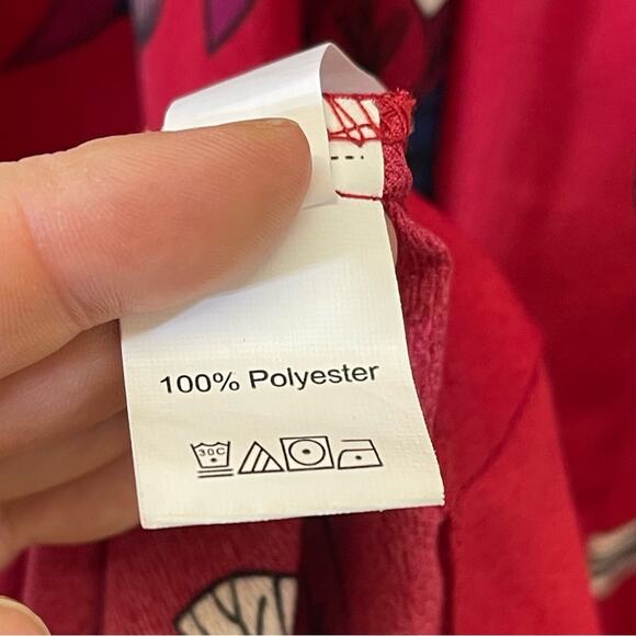 SHEIN, Floral Cold Shoulder Shark Bite Hem Dress. Size 1XL. Excellent condition! - Picture 6 of 7